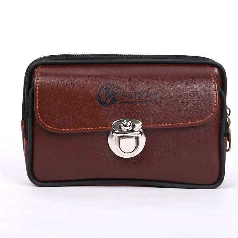 Men's Horizontal Vertical Version Zipper Mobile Stall Men's Waist Packs