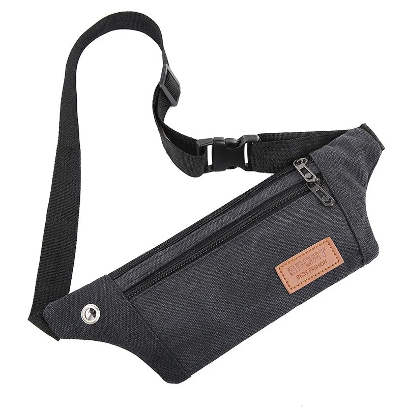 Men's Multifunctional Cycling Running Canvas Invisible Fashion Men's Waist Packs