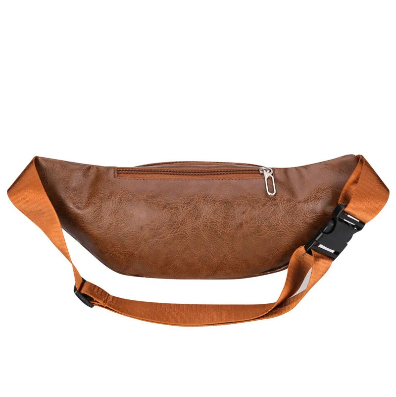 Men's New Leather Business Leisure Waterproof Men's Waist Packs