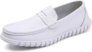 Men's Nurse Shoes Soft Sole Breathable, Non Slip, Comfortable Care Shoes Thick Sole Leisure Hospital Medical Work Shoes Restaurant White Service Shoes
