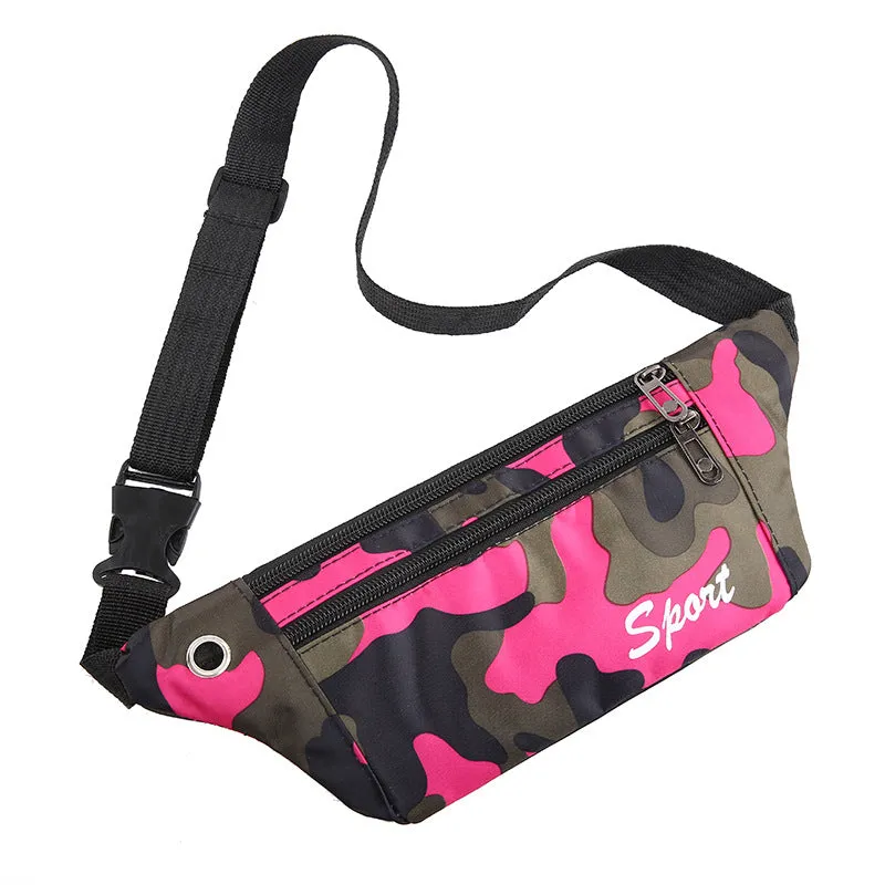 Men's Personalized Camouflage Waterproof Running Cashier Mobile Men's Waist Packs