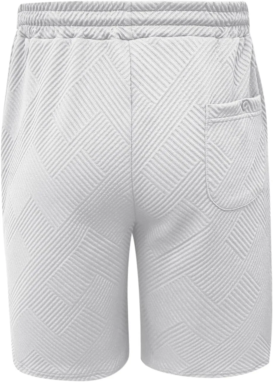 Men's Swim Trunks Quick Dry with Pockets Athletic Running Casual Elastic Breathable Activewear Beach Shorts