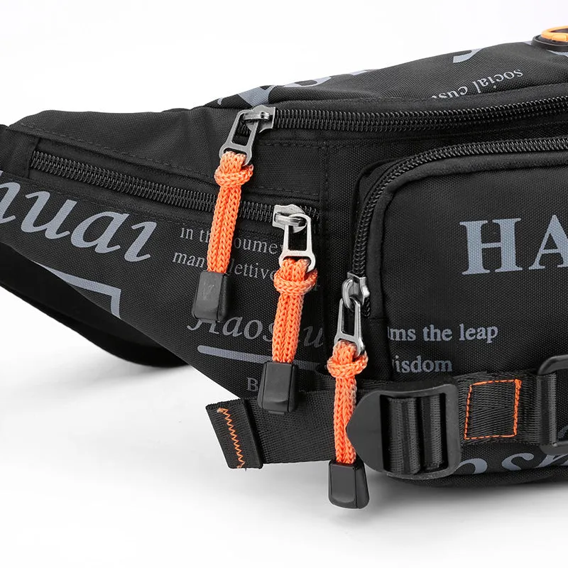 Men's Trendy Fashion Waterproof Nylon Cloth Men's Waist Packs