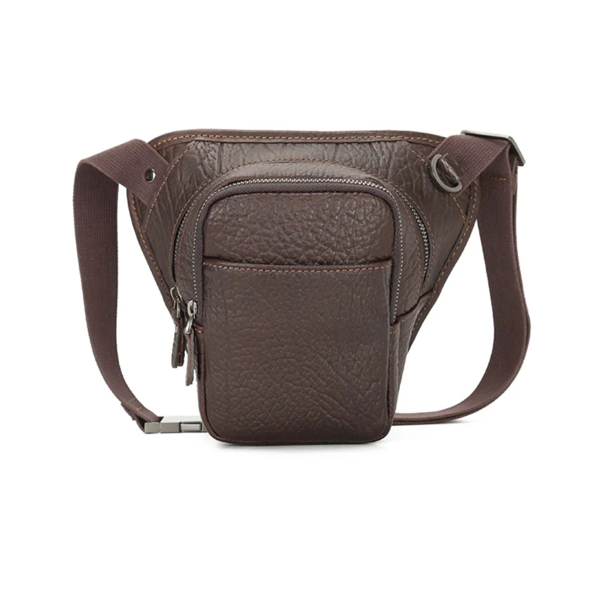 Men's Vintage Waterproof Leather Waist Bag