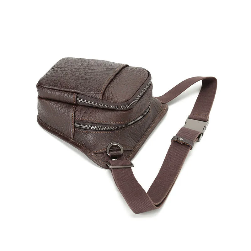 Men's Vintage Waterproof Leather Waist Bag