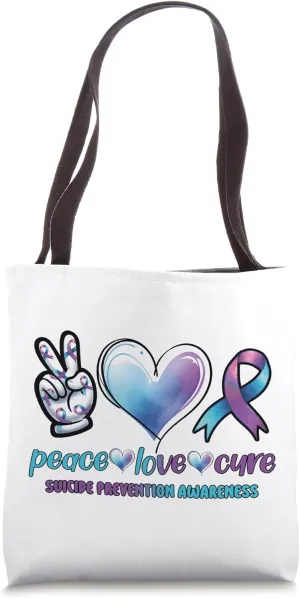 Mental Health & Suicide Awareness Tote Bag