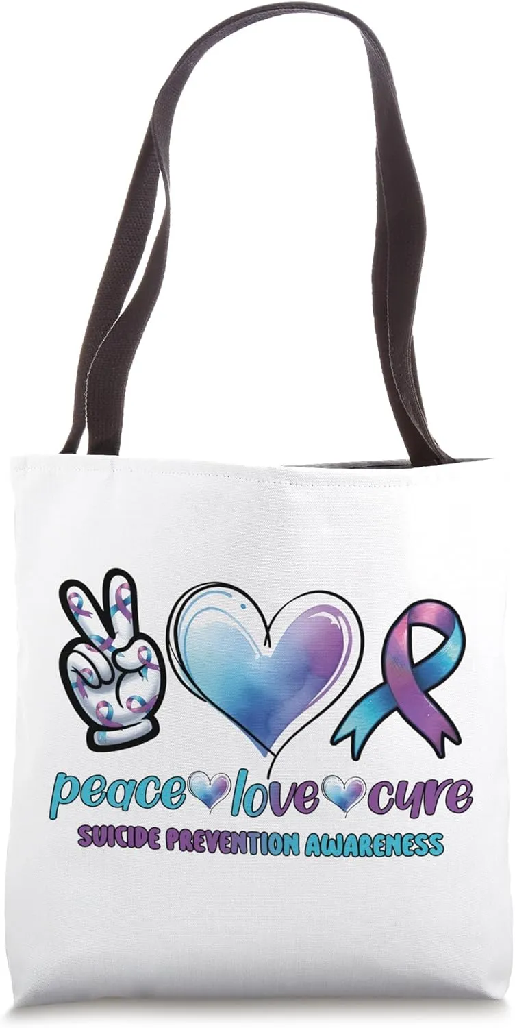 Mental Health & Suicide Awareness Tote Bag