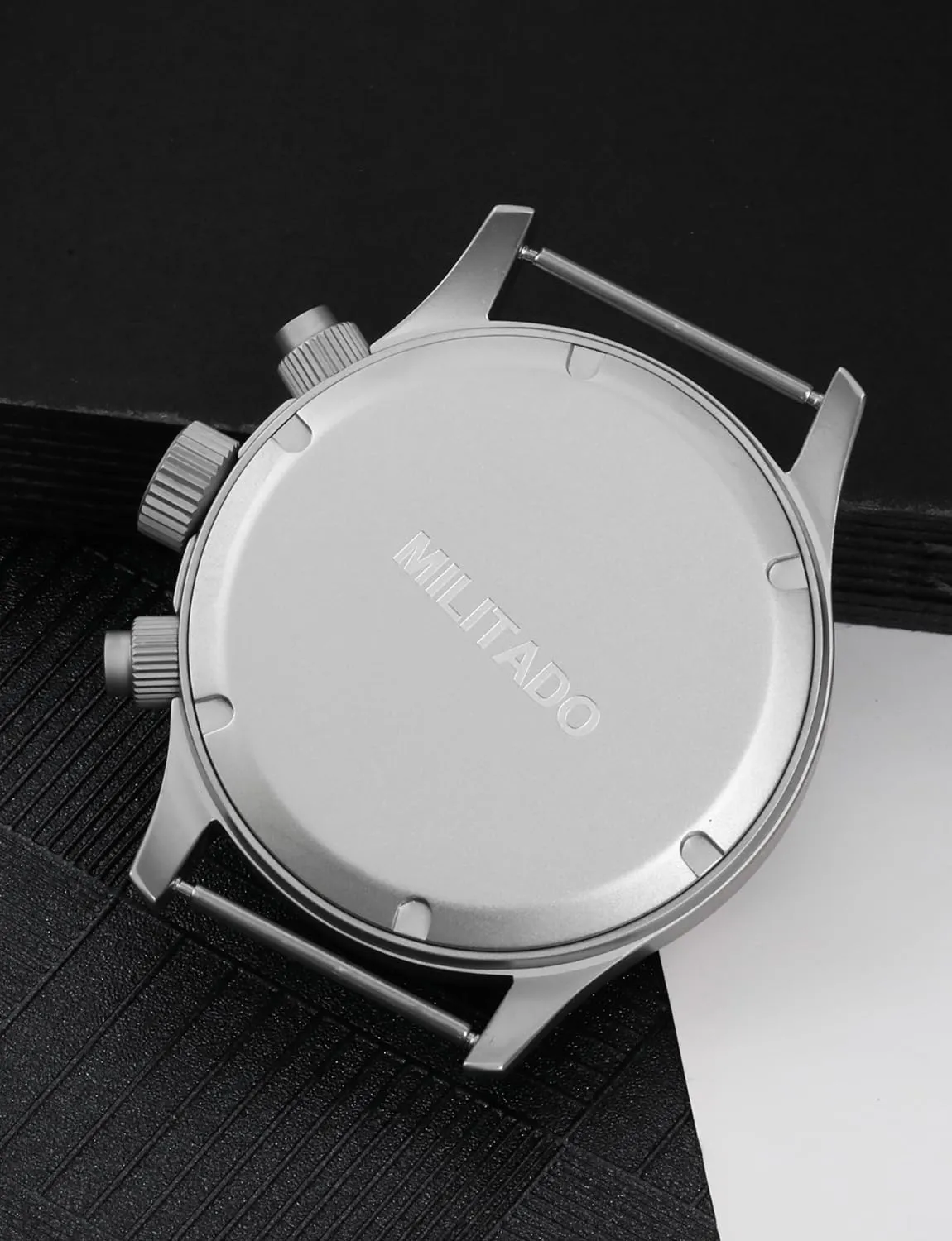 Militado Military Chronograph Watches 39mm Sapphire Crystal VK61/VK67 Quartz Luminous Wristwatches for Men 100M Waterproof Watch with Nylon Strap
