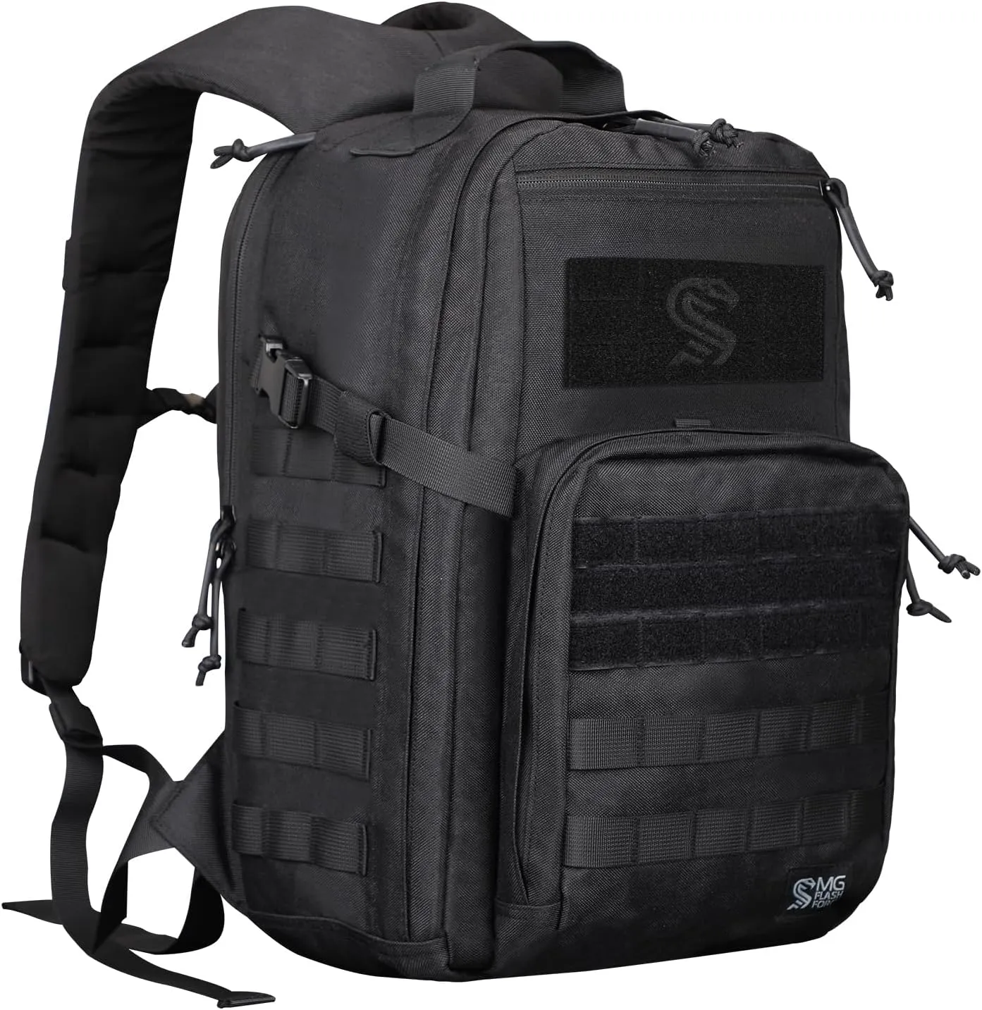 Military Tactical Backpack for Men, Molle Army Rucksack Assault Pack, Bug Out Bag, Laptop Compartment, 24L