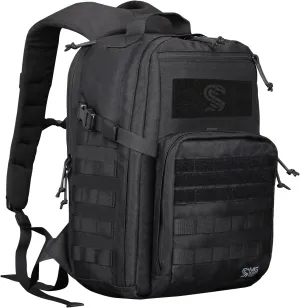Military Tactical Backpack for Men, Molle Army Rucksack Assault Pack, Bug Out Bag, Laptop Compartment, 24L
