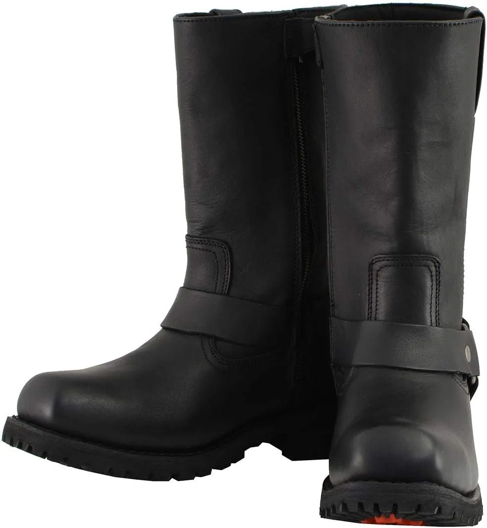 Milwaukee Leather Men's Classic Premium Leather Harness Motorcycle Boots Collection - 13W