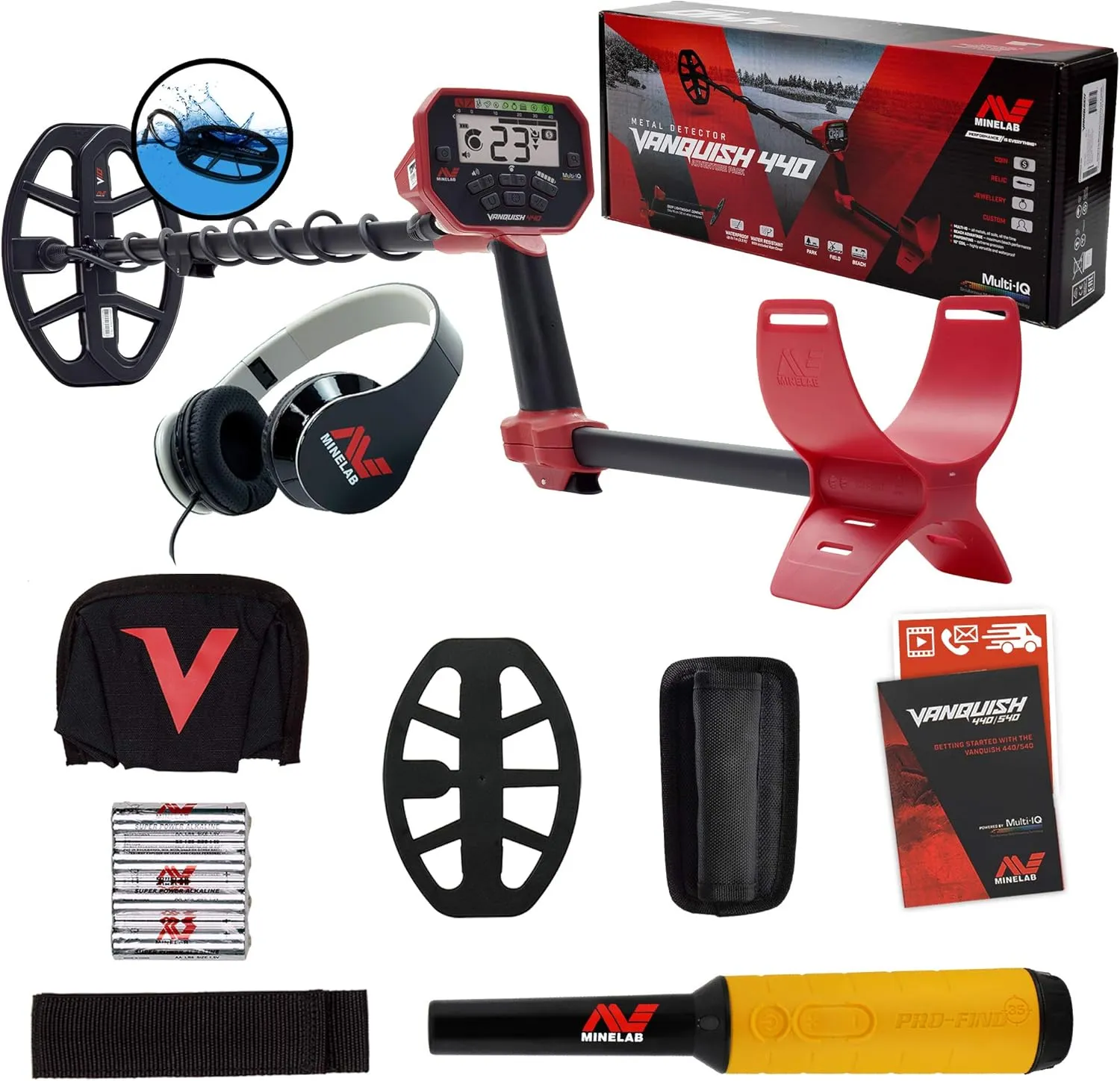 Minelab Vanquish 440 Detector with Pro-Find 35 Pinpointer