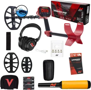Minelab Vanquish 540 Pro Pack Detector with 2 Coils and Pro-Find 20 Pinpointer