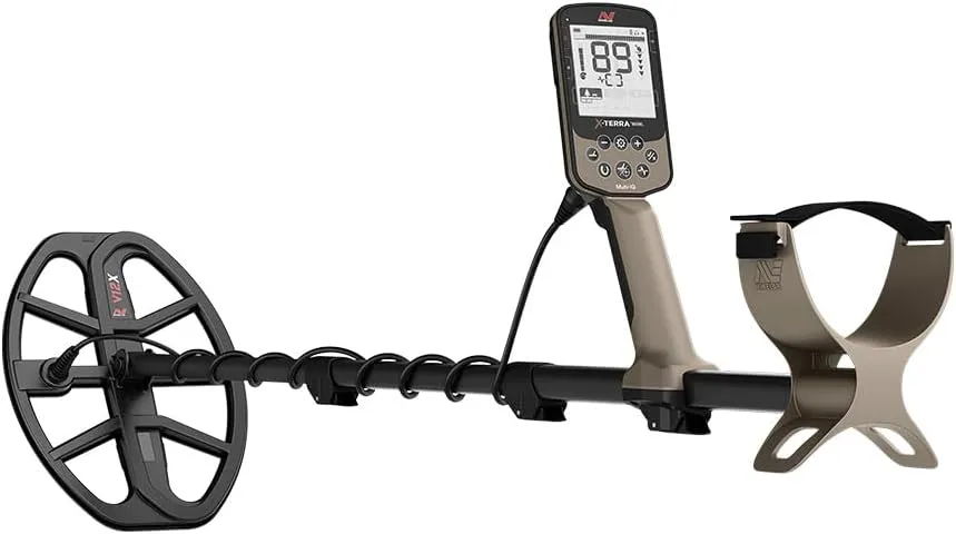 MINELAB X-Terra Elite, Waterproof, All Terrain Coin & Treasure Metal Detector, Multi-IQ Precision Targeting with Simultaneous Multi-Frequency Technology, Included V12X Coil and Charging Cable