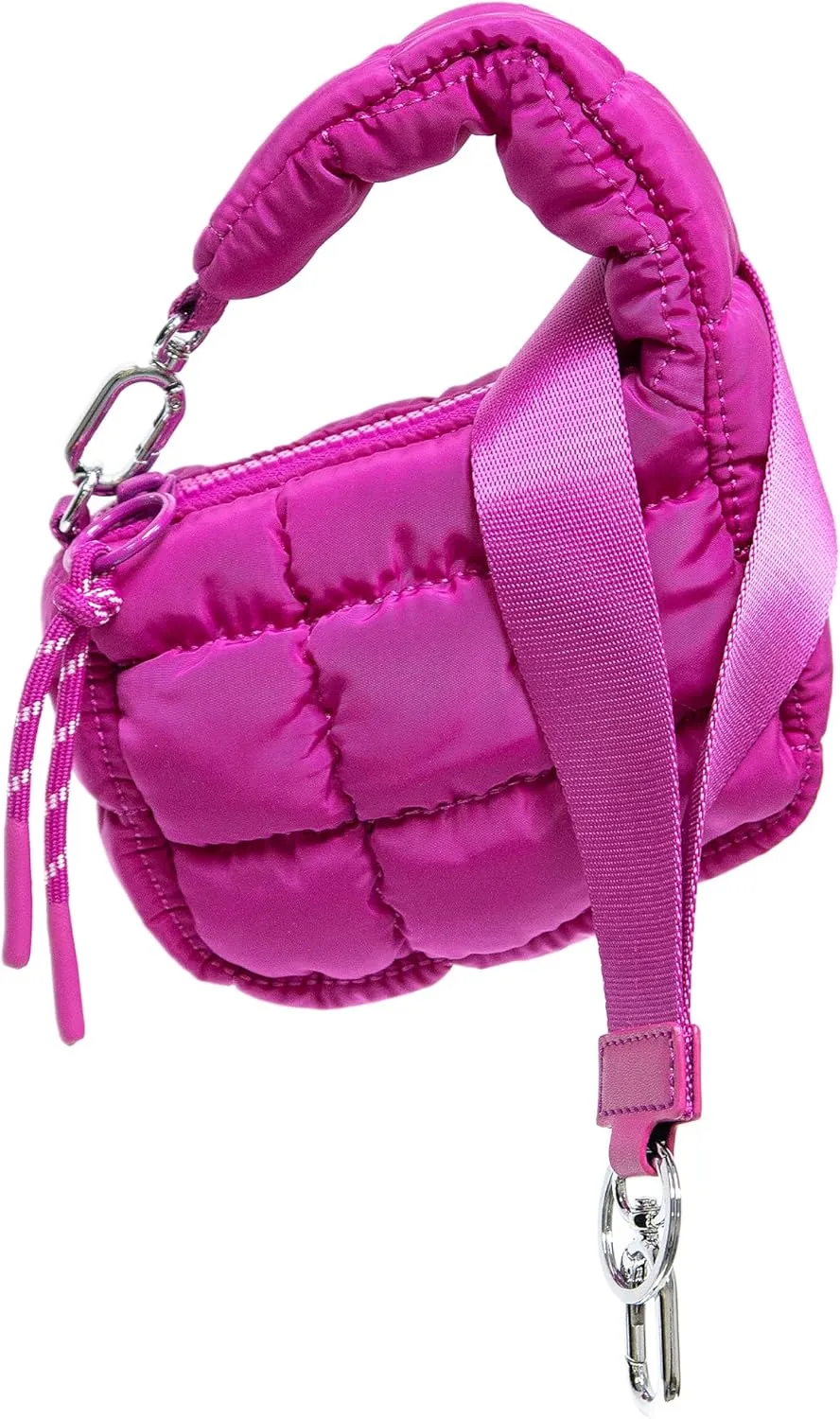 Mini Quilted Wristlet Bag for Women, Puffer Handbags,Evening Bags,Charm Lipstick Bag,Cute bag Charm for Gift