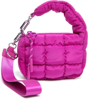 Mini Quilted Wristlet Bag for Women, Puffer Handbags,Evening Bags,Charm Lipstick Bag,Cute bag Charm for Gift
