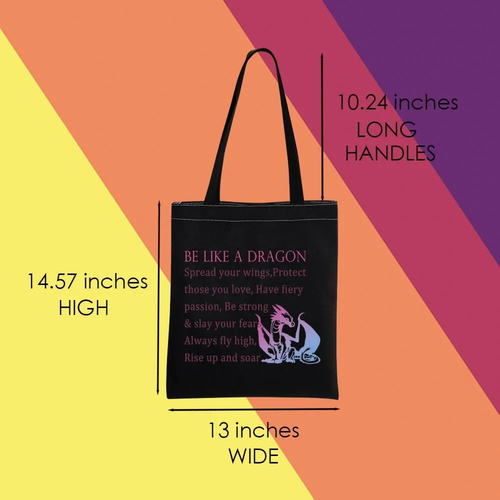 MNIGIU Dragon Cosmetic Makeup Bag Dragon Lover Gift Be Like A Dragon Zipper Pouch Bag (Dra-gon Black)