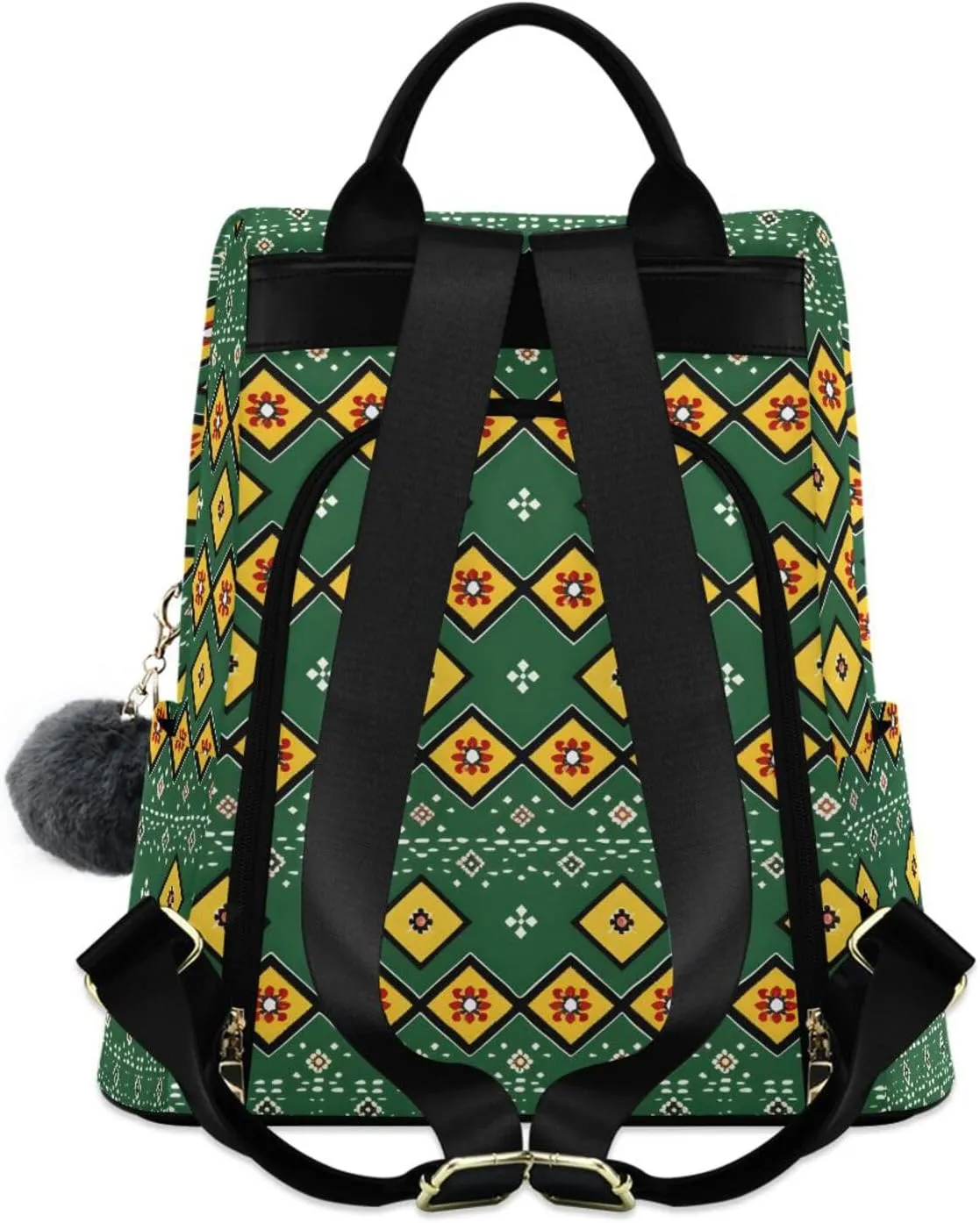 MNSRUU Women Backpack Purse Retro Flowers Boho Backpack for Women Anti-theft Shoulder Bag Carry On Backpack Lightweight Rucksack Fashion Travel Ladies Bags