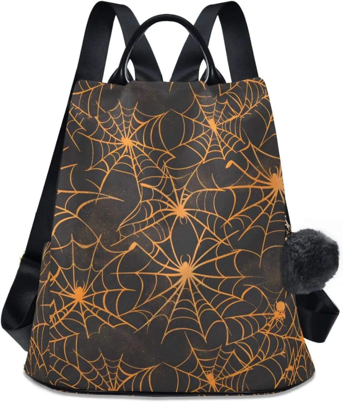 MNSRUU Women Backpack Purse Spiders and Webs Halloween Backpack for Women Anti-theft Shoulder Bag Carry On Backpack Lightweight Rucksack Fashion Travel Ladies Bags