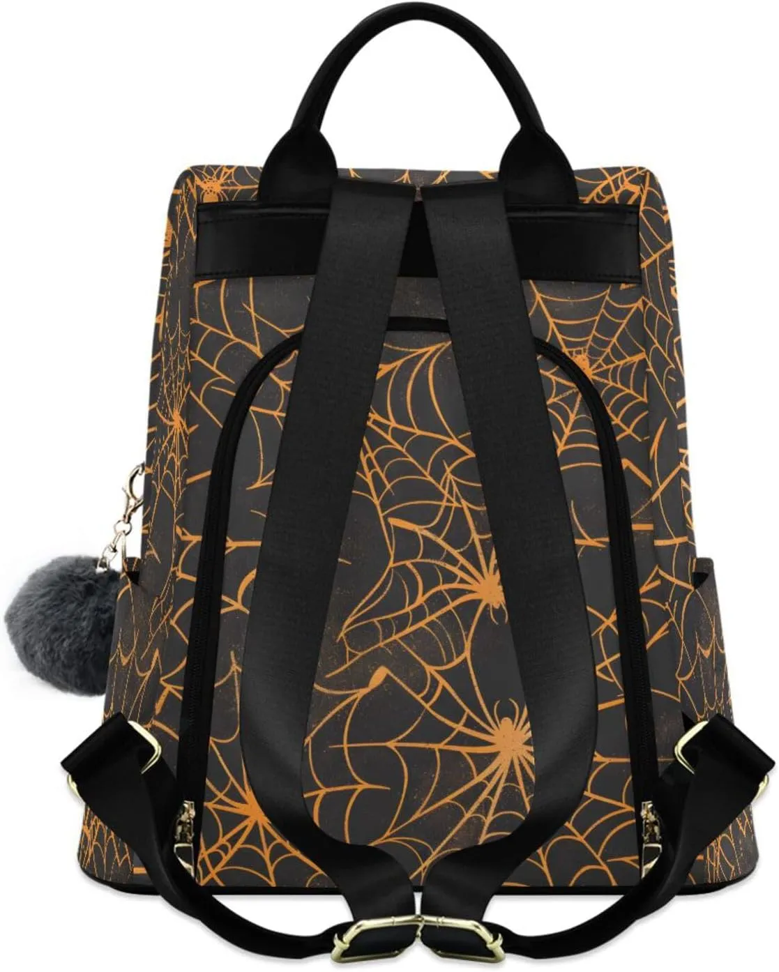 MNSRUU Women Backpack Purse Spiders and Webs Halloween Backpack for Women Anti-theft Shoulder Bag Carry On Backpack Lightweight Rucksack Fashion Travel Ladies Bags