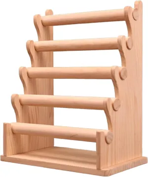 Modern Bangle Bracelet Holder Removable Multi Layer Wristwatch Rack Freestanding Gift Wood Jewelry Storage Organizer for Home Store Showcase, 5 Layer