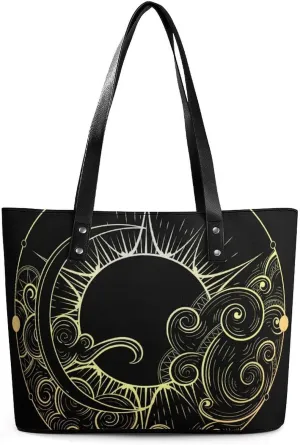 Modern PU Leather Shoulder Bag for Women, PU Leather Work Shoulder Bag, PU Leather Shopping Tote for Travel Outdoor