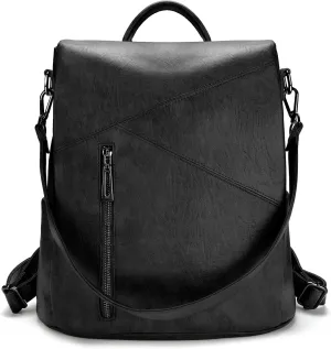 molshine Anti Theft Backpack,Fashion Casual Travel PU Leather Daypack Bag Shoulder Rucksack Handbags for Women HB041