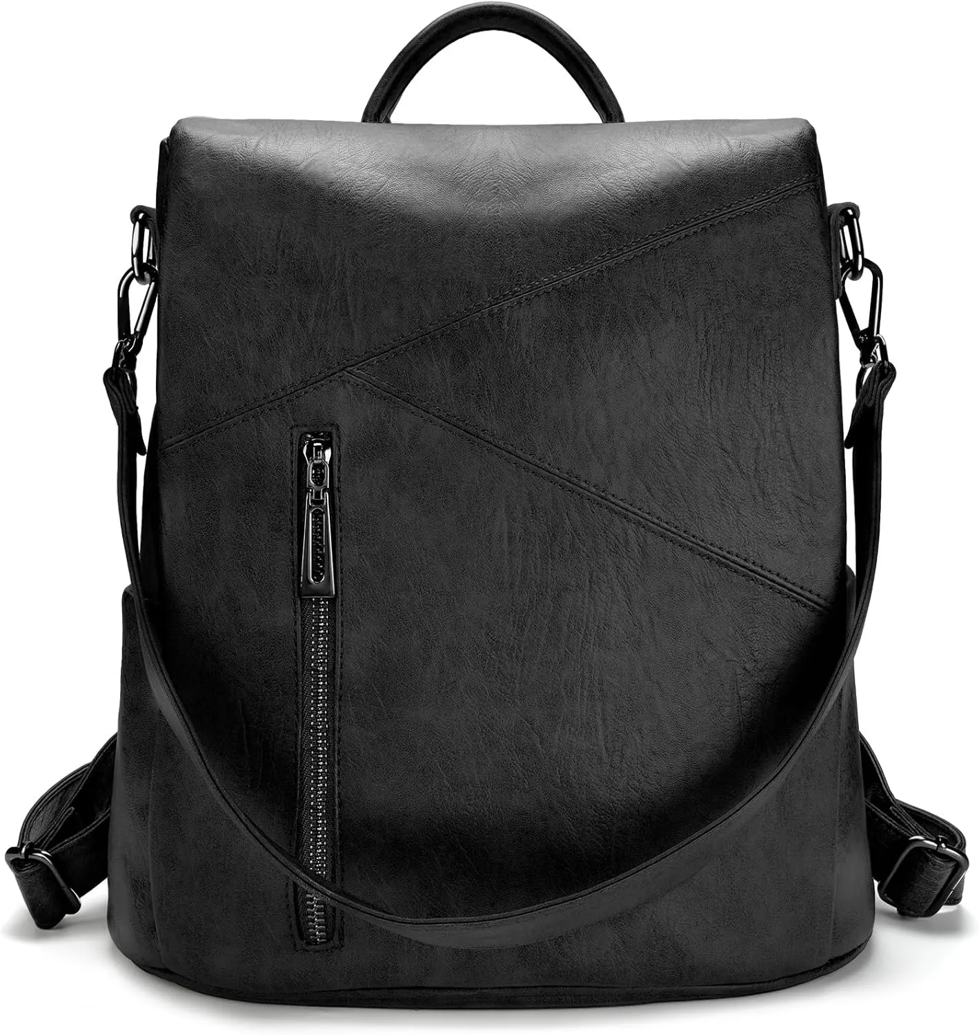 molshine Anti Theft Backpack,Fashion Casual Travel PU Leather Daypack Bag Shoulder Rucksack Handbags for Women HB041