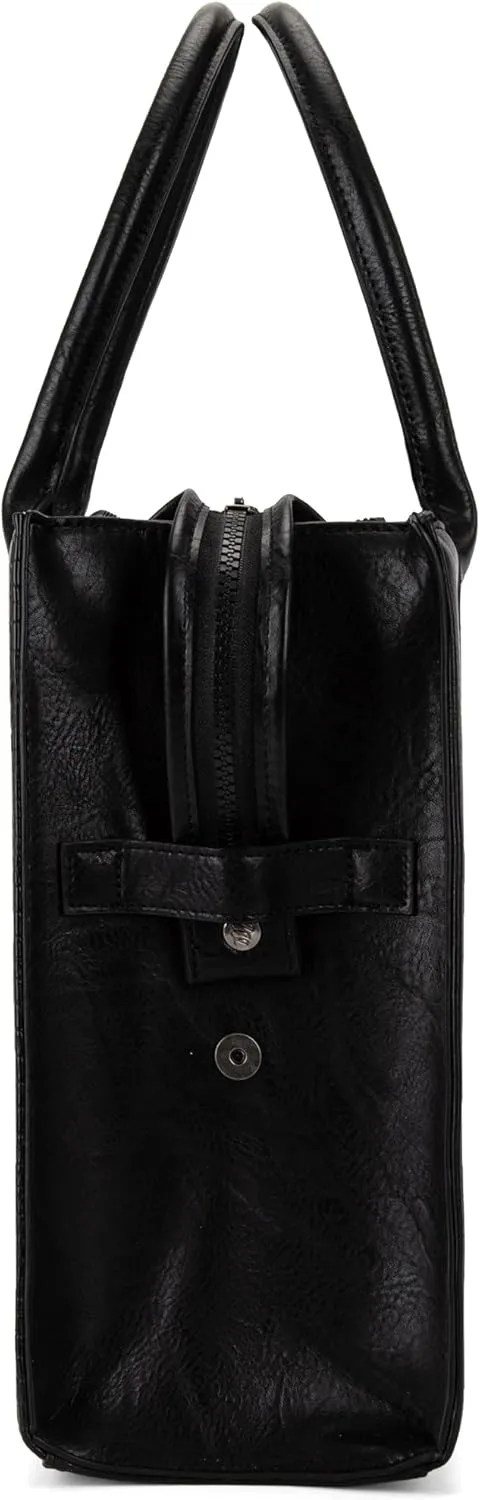 Montana West Wrangler Purse for Women Large Work Tote Bags with Strap Vintage Top-Handle Handbags