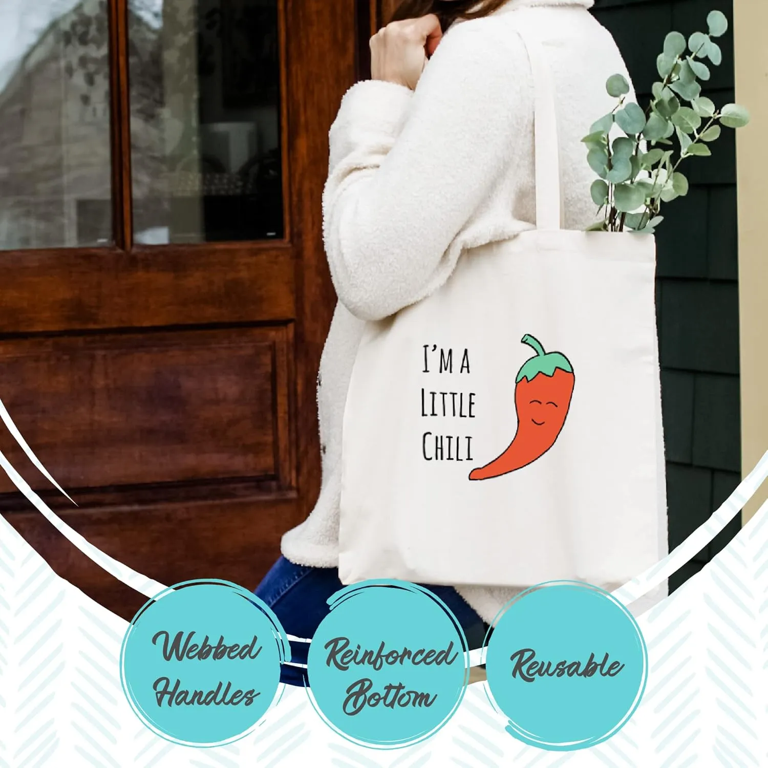 Moonlight Makers, Save The Bees, 100% Cotton Canvas, Natural Tote Bag, Full-Color Tote, Funny Design