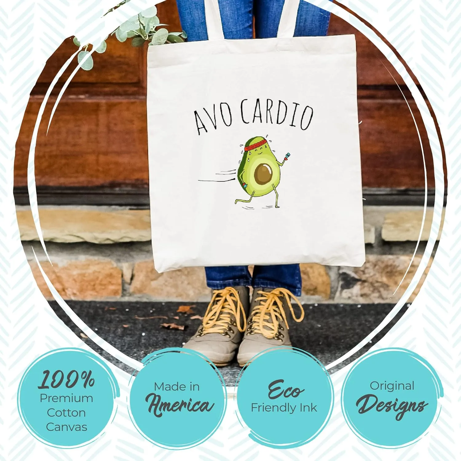 Moonlight Makers, Save The Bees, 100% Cotton Canvas, Natural Tote Bag, Full-Color Tote, Funny Design