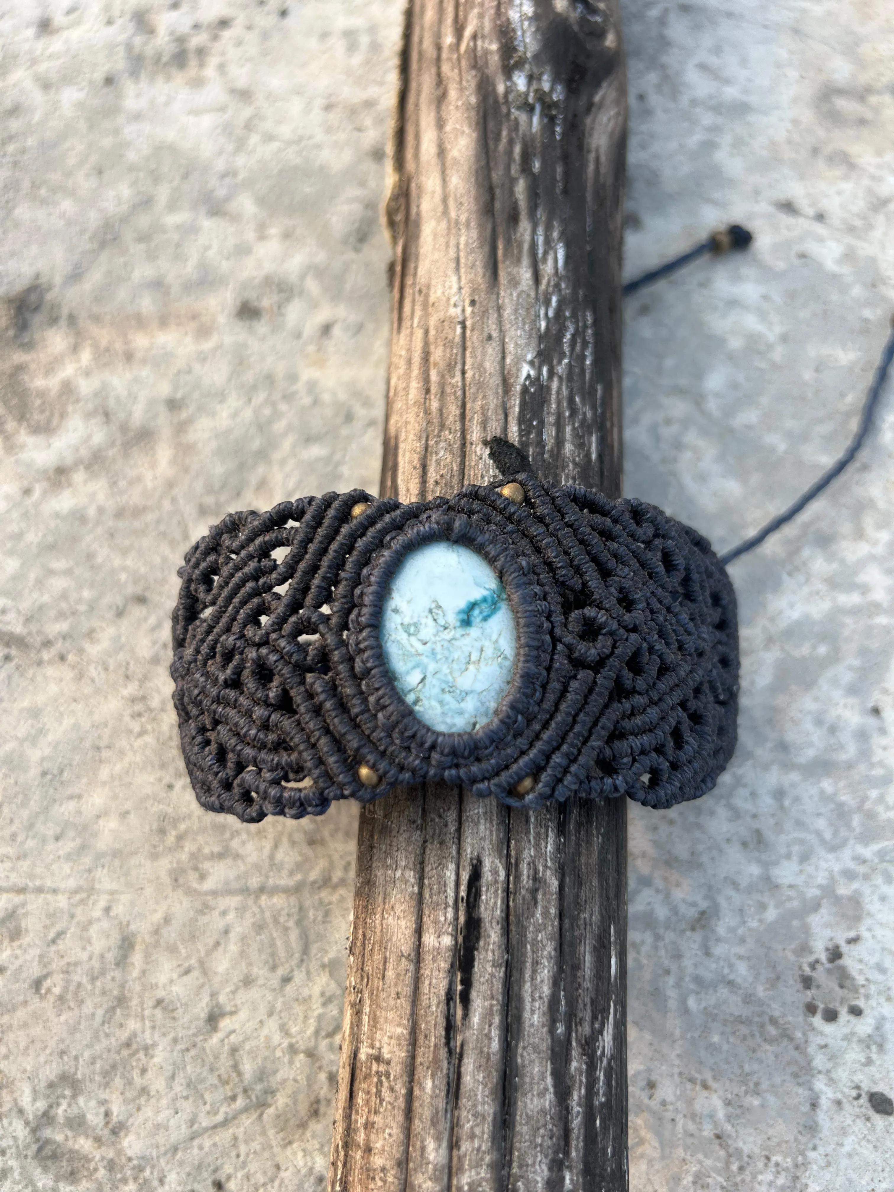Moonstone Embrace Macrame Bracelet