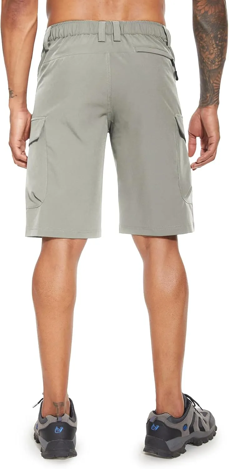 Moosehill Men's Hiking Cargo Shorts with 7 Pockets Quick Dry for Casual Work