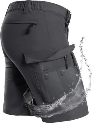 Moosehill Men's Hiking Cargo Shorts with 7 Pockets Quick Dry for Casual Work