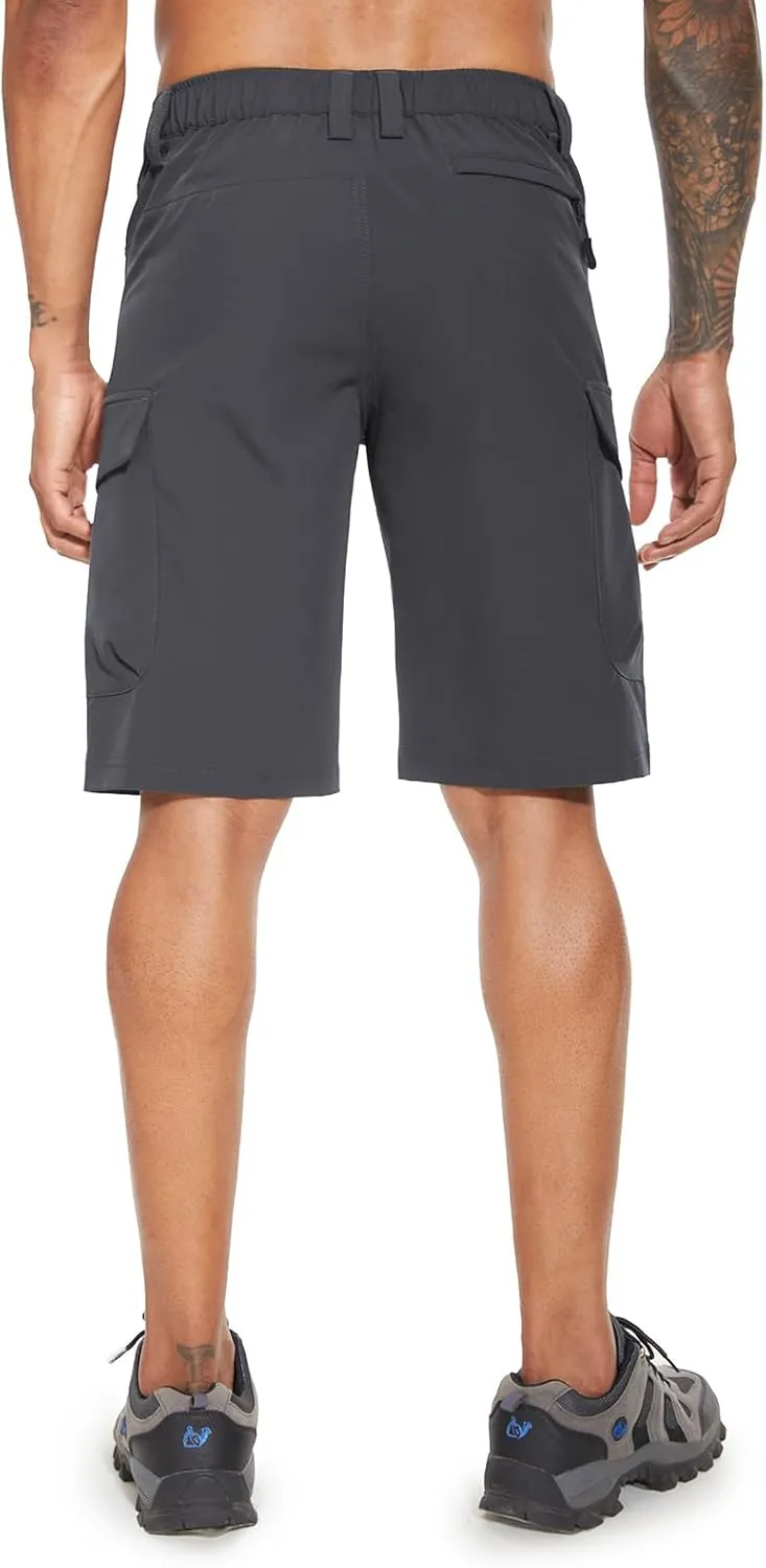 Moosehill Men's Hiking Cargo Shorts with 7 Pockets Quick Dry for Casual Work