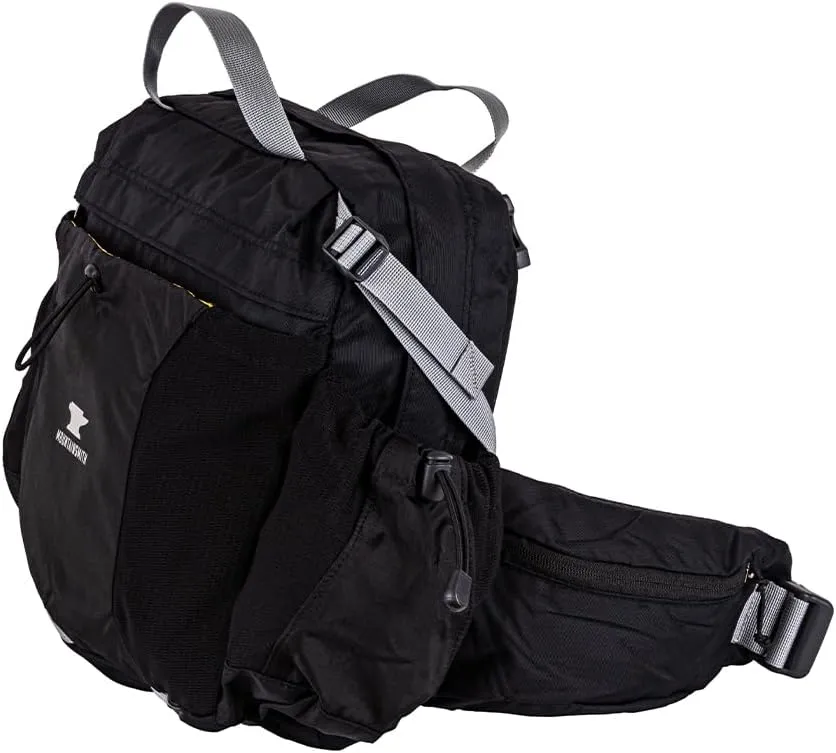 Mountainsmith Day Lumbar Waist pack, Running, Hiking, Cycling, Travel, and Outdoor Sport Activities with Dual Water Bottle Holders, Grey Black