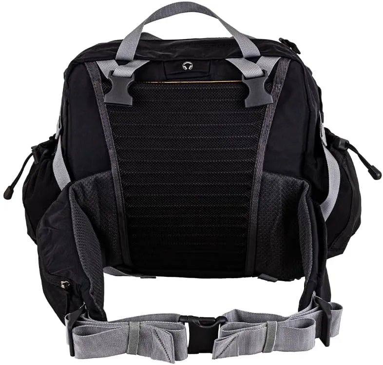 Mountainsmith Day Lumbar Waist pack, Running, Hiking, Cycling, Travel, and Outdoor Sport Activities with Dual Water Bottle Holders, Grey Black