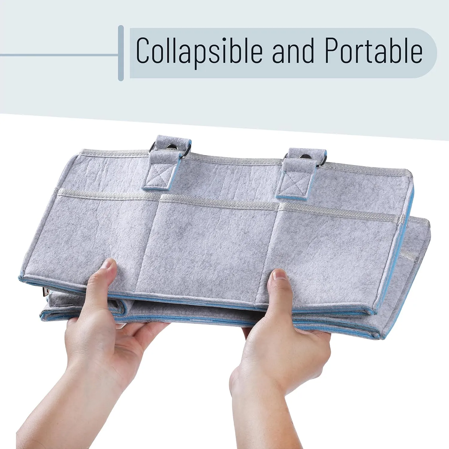 Mr. Pen- Baby Diaper Caddy Organizer, Blue Inside, Diaper Organizer, Car Diaper Caddy, Baby Caddy Organizer, Portable Diaper Caddy, Diaper Organizer for Changing Table, Baby Organizer for Nursery