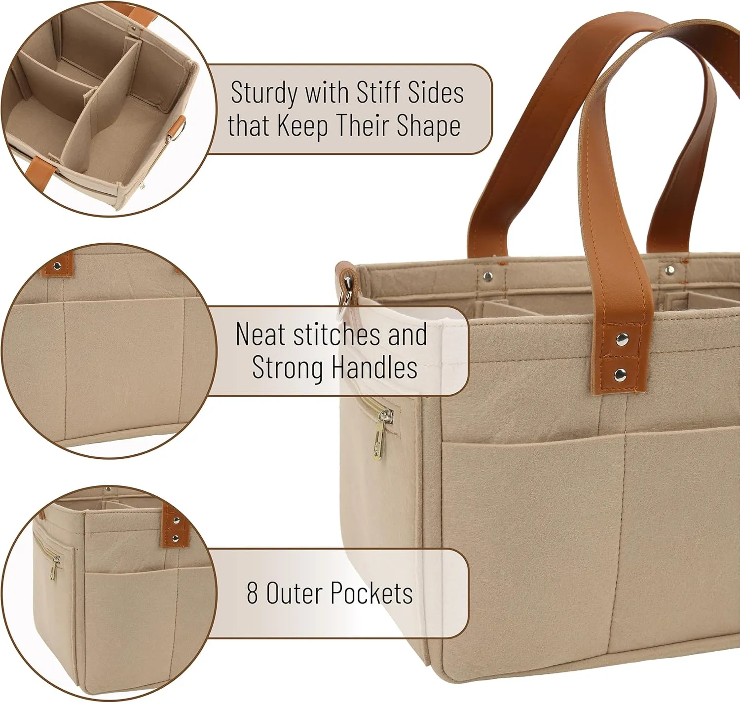 Mr. Pen- Baby Diaper Caddy Organizer, Leather Strap, Baby Organizer, Car Diaper Caddy, Baby Caddy Organizer, Portable Diaper Caddy, Diaper Organizer for Changing Table, Baby Organizer for Nursery