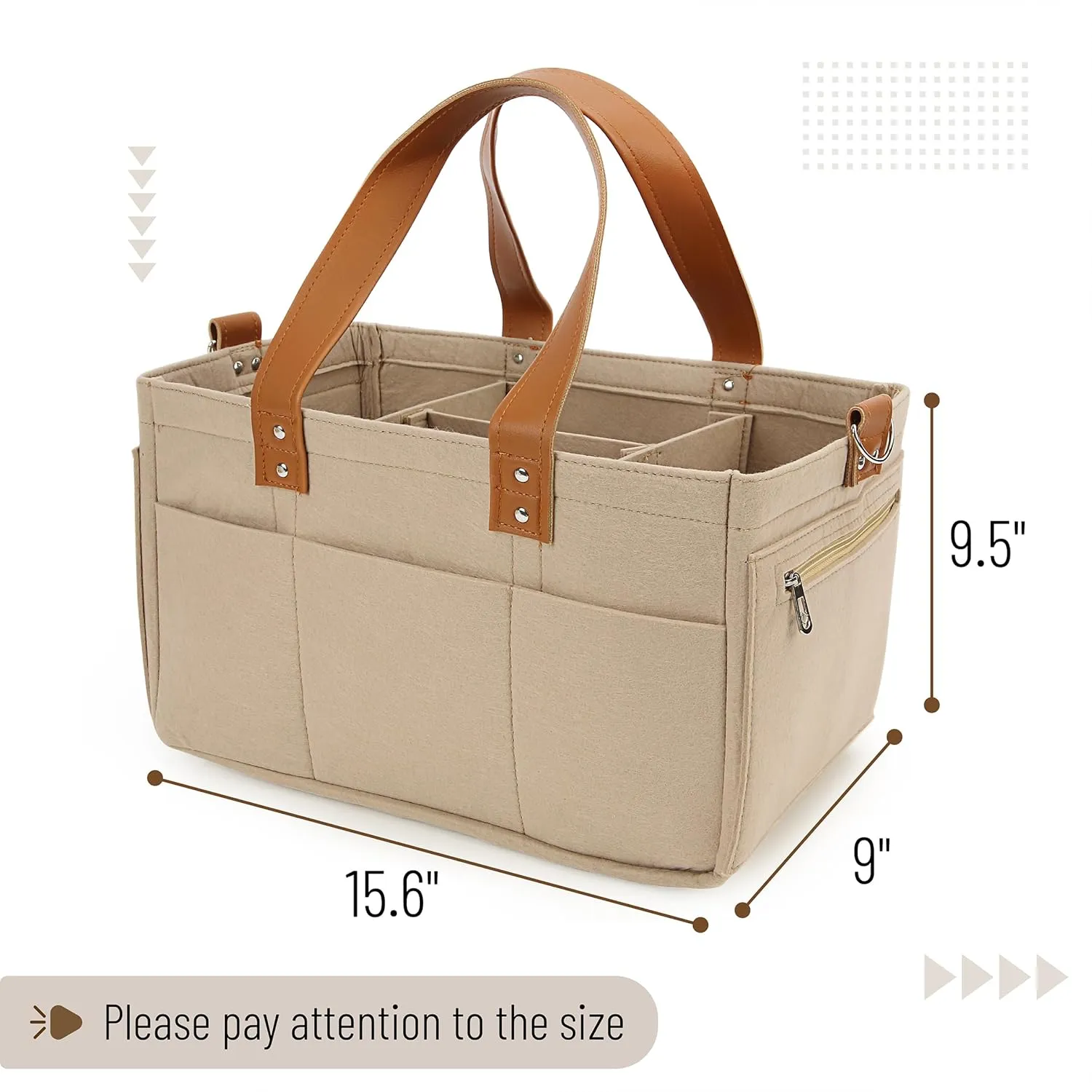 Mr. Pen- Baby Diaper Caddy Organizer, Leather Strap, Baby Organizer, Car Diaper Caddy, Baby Caddy Organizer, Portable Diaper Caddy, Diaper Organizer for Changing Table, Baby Organizer for Nursery