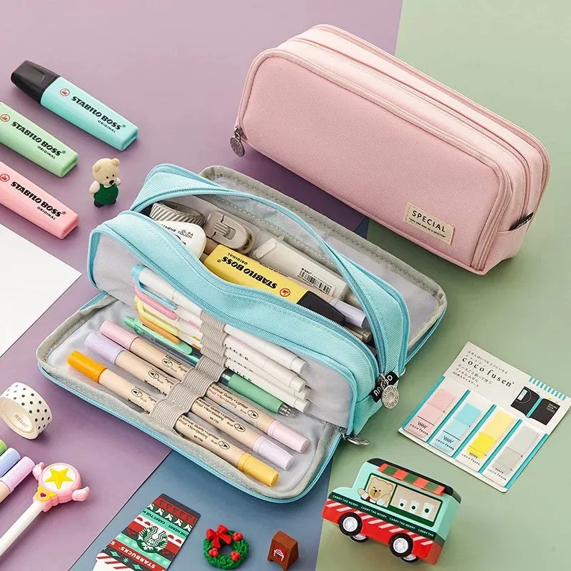 Multi Compartment Pencil Case