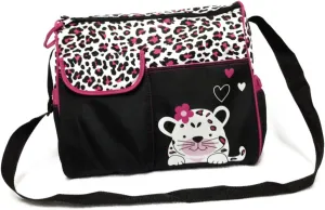 Multi Functional Large Capacity Diaper Changing Bag Stylish Travel Mummy Handbag Tote Bag for Moms Messenger Bag Pink