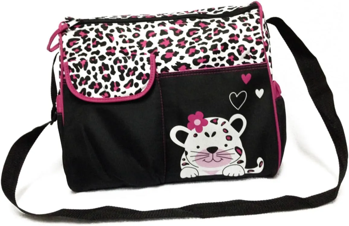 Multi Functional Large Capacity Diaper Changing Bag Stylish Travel Mummy Handbag Tote Bag for Moms Messenger Bag Pink