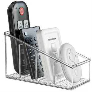 Multi-Height Acrylic Cosmetic Holder – 4-Compartment Organizer