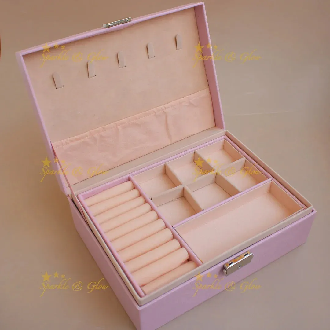Multi-Section Jewelry Organizer Box