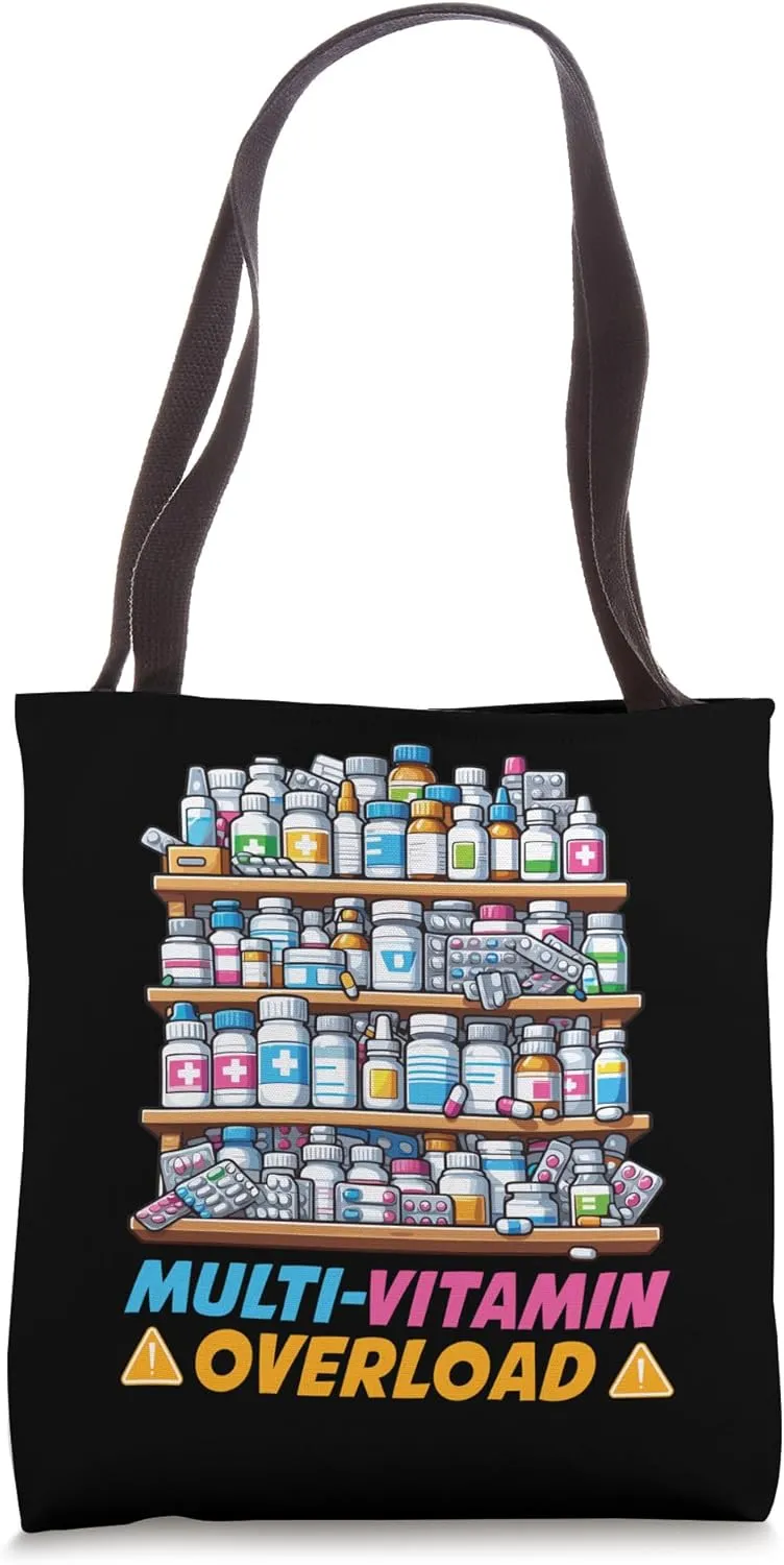 Multi-Vitamin Overload Shelf Assortment Tote Bag