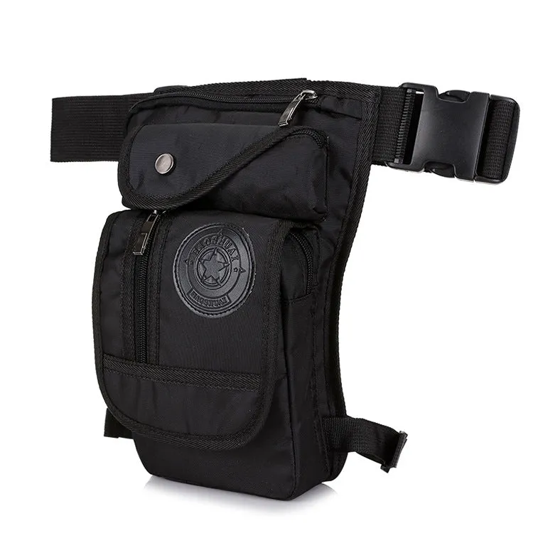 Multifunctional Fashion Nylon Leg Pannier Convenient Men's Waist Packs
