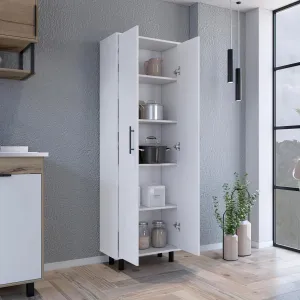 Multistorage Manacor - Organize Your Life with Stylish Five Shelves in White Finish