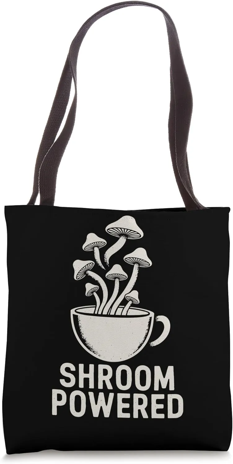 Mushroom Coffee Drinker Wellness Brew Focus Clarity Energy Tote Bag