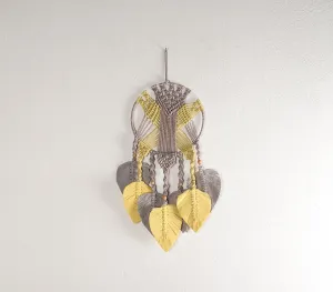 Mustard & Grey Macrame Dreamcatcher
